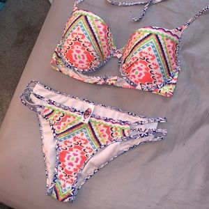 tribal print bikini